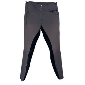 Romfh Womens Gray Full Seat Equestrian Riding Breeches Pants 30L ER JIB 823